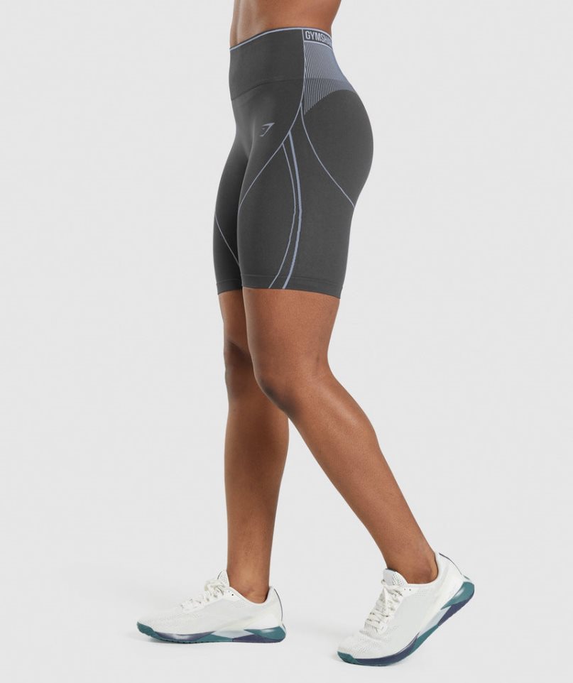 Women's Gymshark Apex Seamless High Rise Shorts Black | CA 831D5N